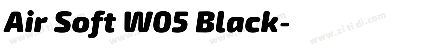 Air Soft W05 Black字体转换 Air Soft W05 Black字体转换